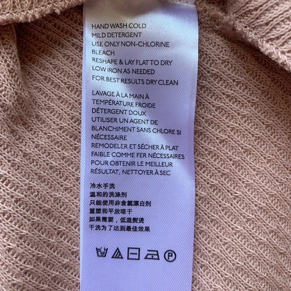 NWOT Free People Rainbow Dreams Sweater Swit Top Arizona Sands Pink Sma… - Picture 7 of 9